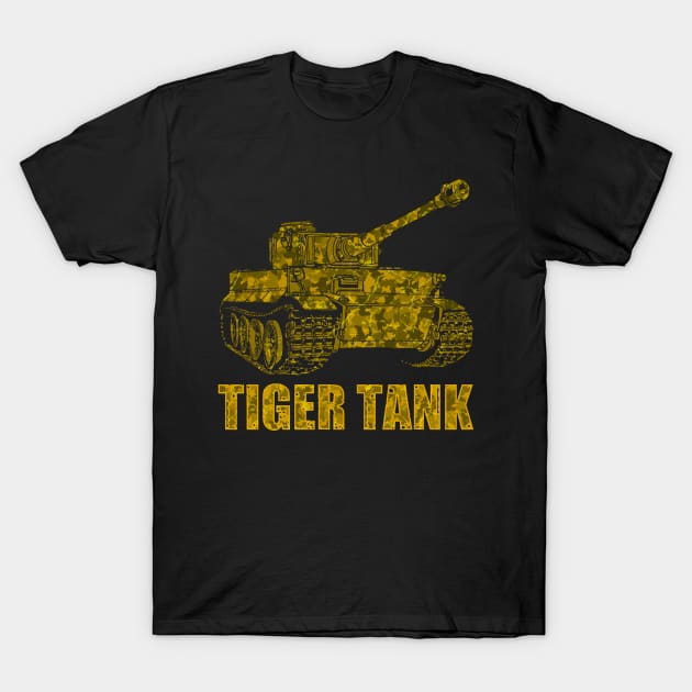 Tiger Tank Germany World War 2 T-Shirt by Mila46